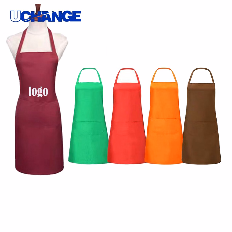 Adjustable Bib Apron with Pockets Protective Wear