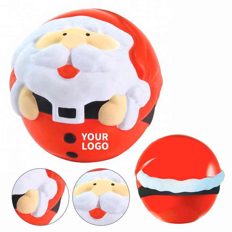 Snowman Ball Polyurethane Stress Reliever 2.7"