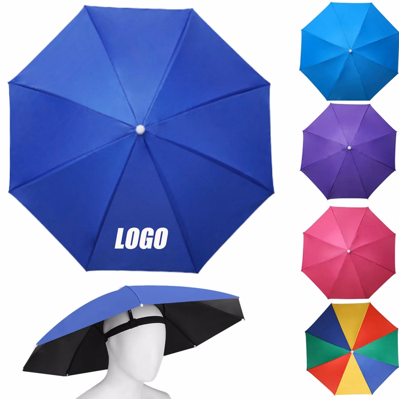 Head Umbrella Hat Summer Popular Sun With Elastic Band