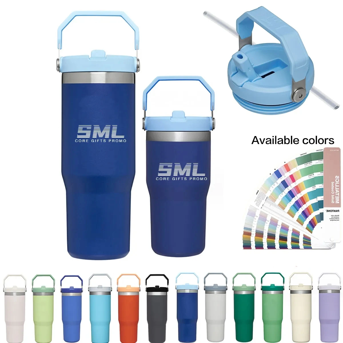 Stainless Steel Vacuum Insulated Tumbler with Straw 1