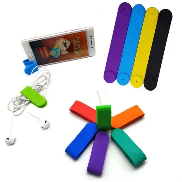 Custom 4.75 inch Silicone Magnetic Cable & Cord Organizer — Tech Desk Essentials 1