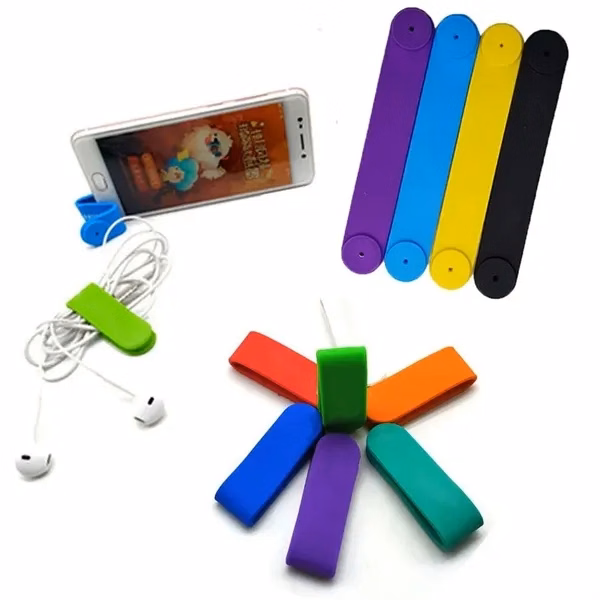 Custom 4.75 inch Silicone Magnetic Cable & Cord Organizer — Tech Desk Essentials