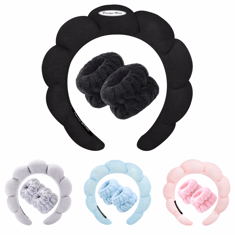 Plush Sweatband Set ?C Headband and Wristbands