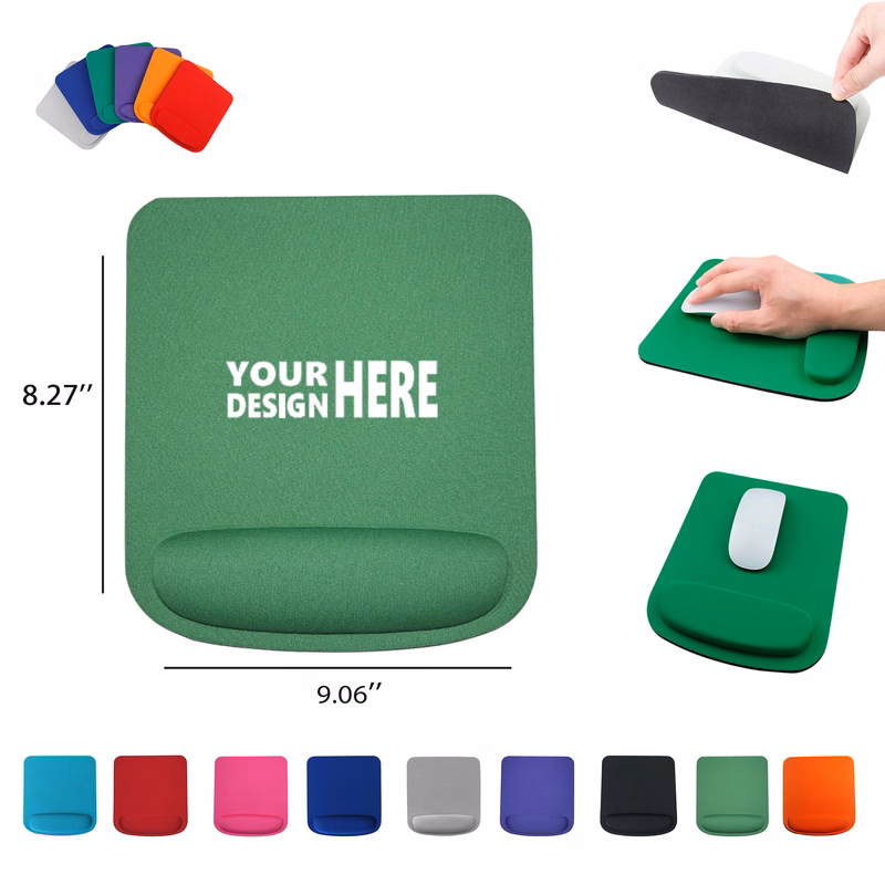 Square Silicone Ergonomic Non-Slip Office Mousepad