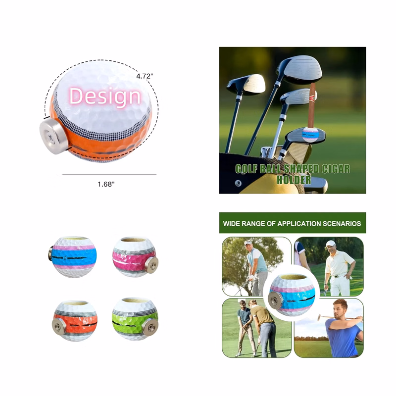 Golf Ball Shaped Cigar Holder
