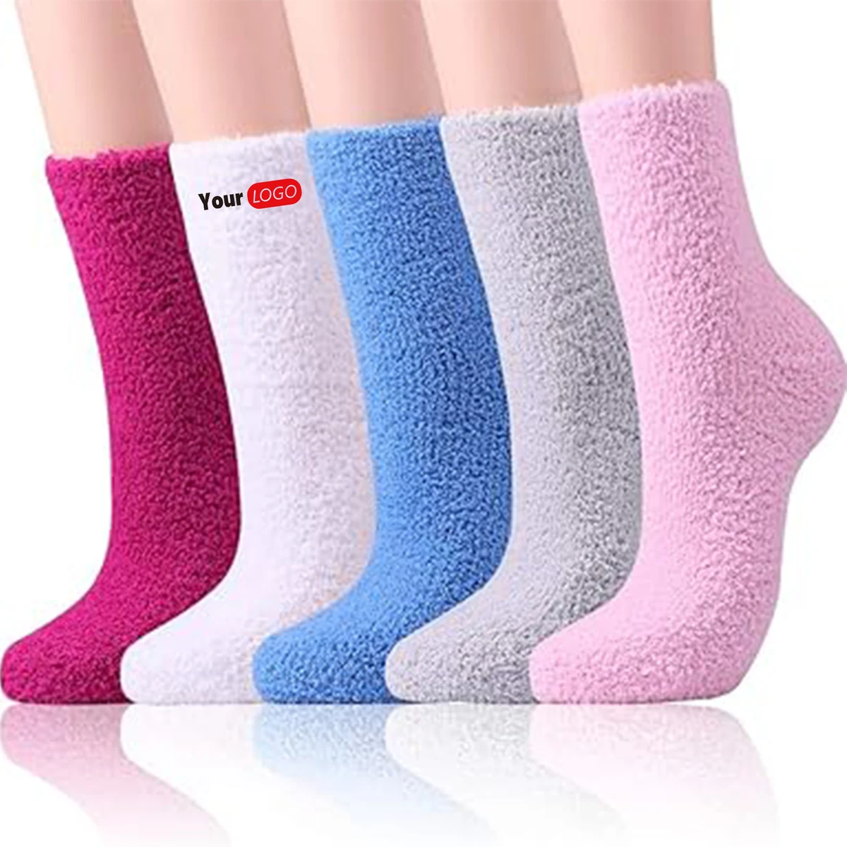 Plush Women's Fuzzy Socks Comfort Cozy Fluffy 1