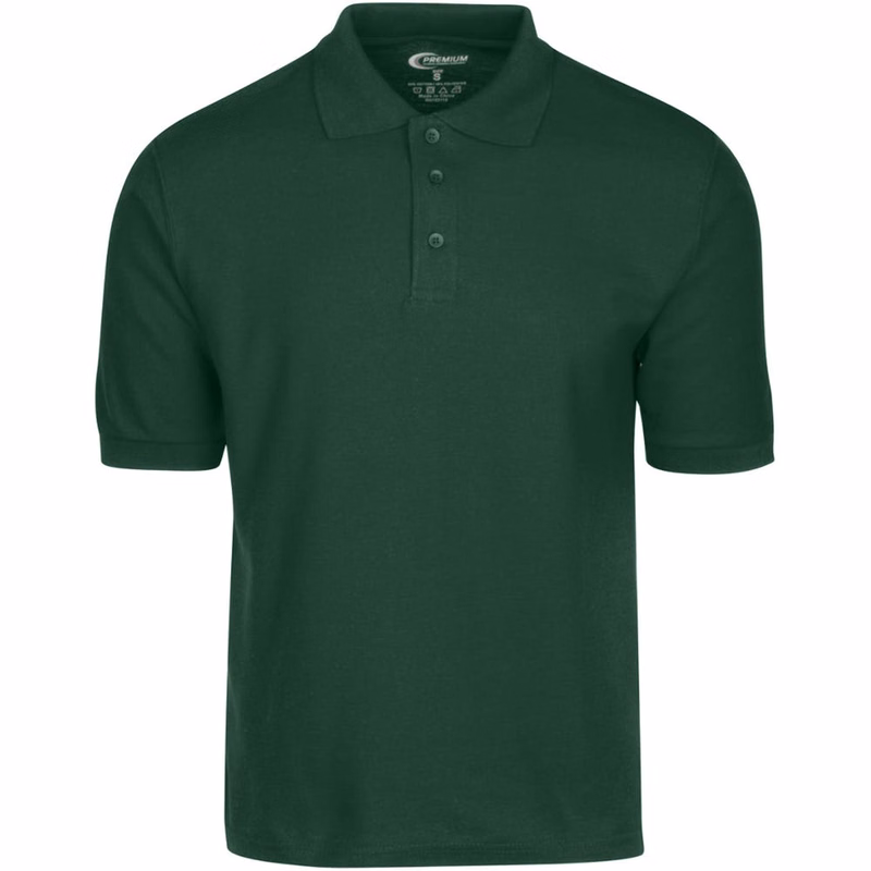 Men's Polo Shirts - Hunter Green Size 2XL