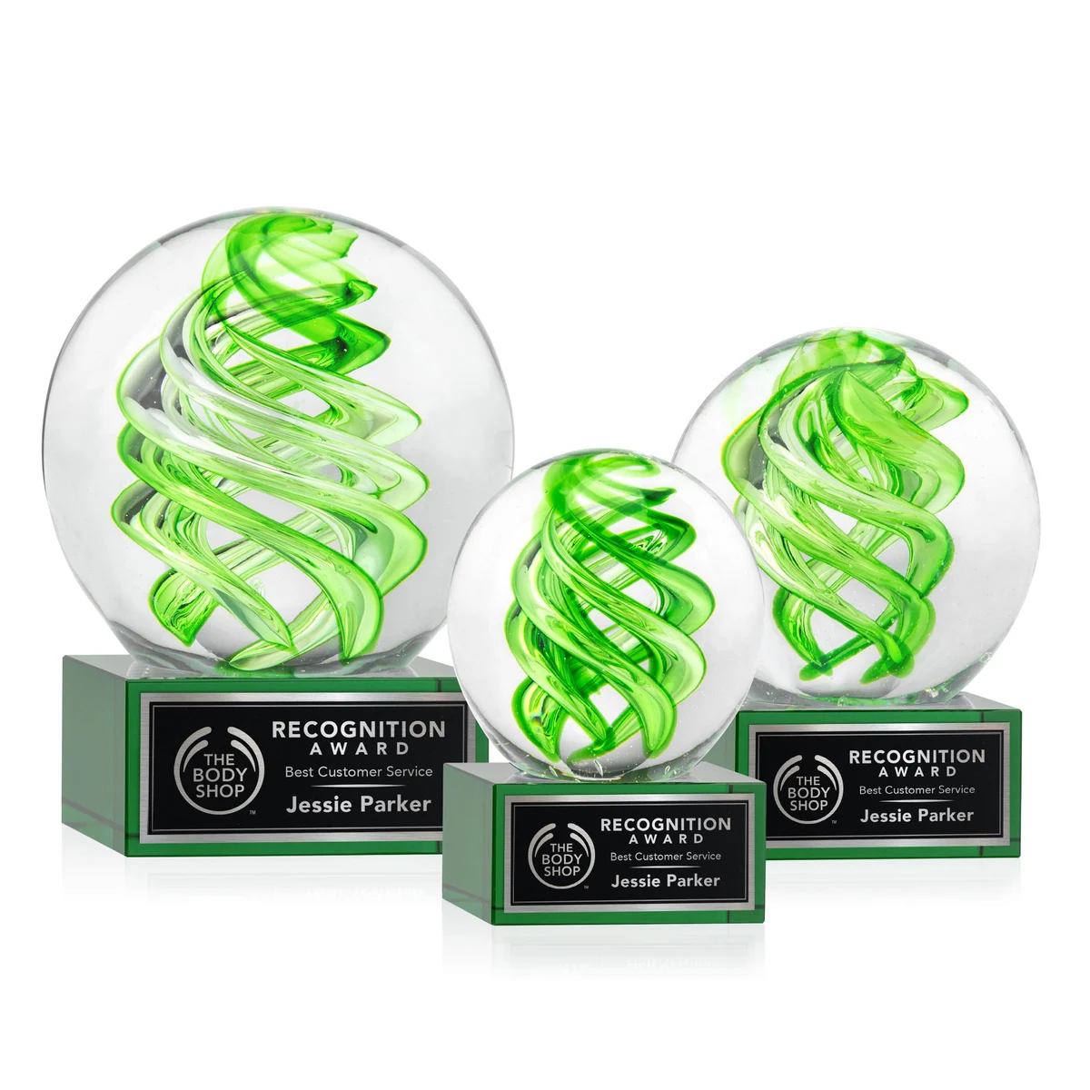 Vortex Award on Hancock Base - Green 1
