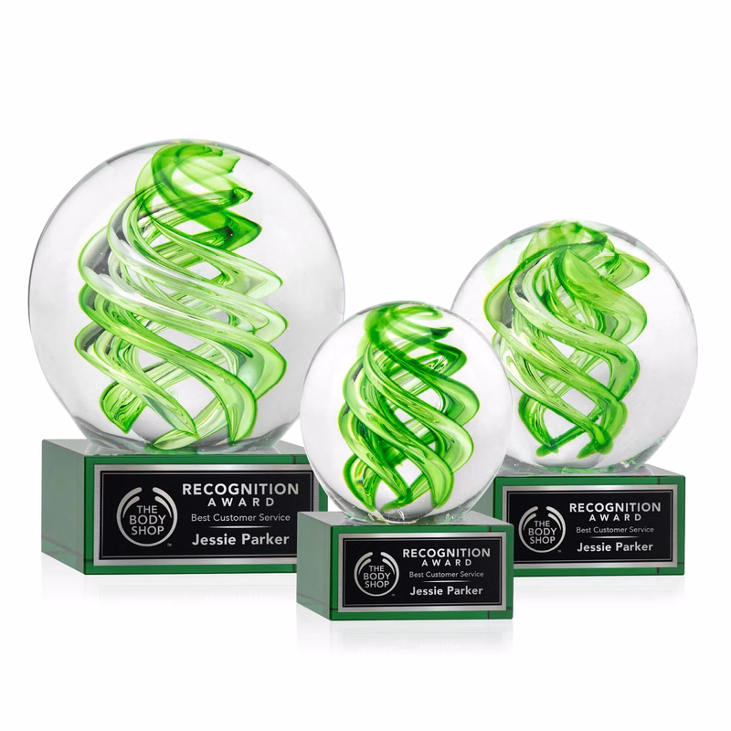 Vortex Award on Hancock Base - Green
