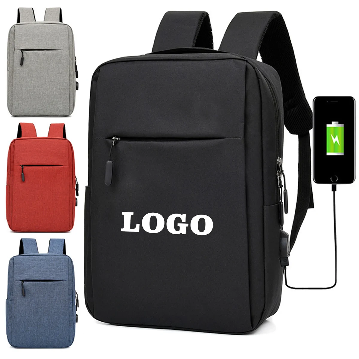 Computer Backpack with USB Charging Port MOQ 20PCS 1