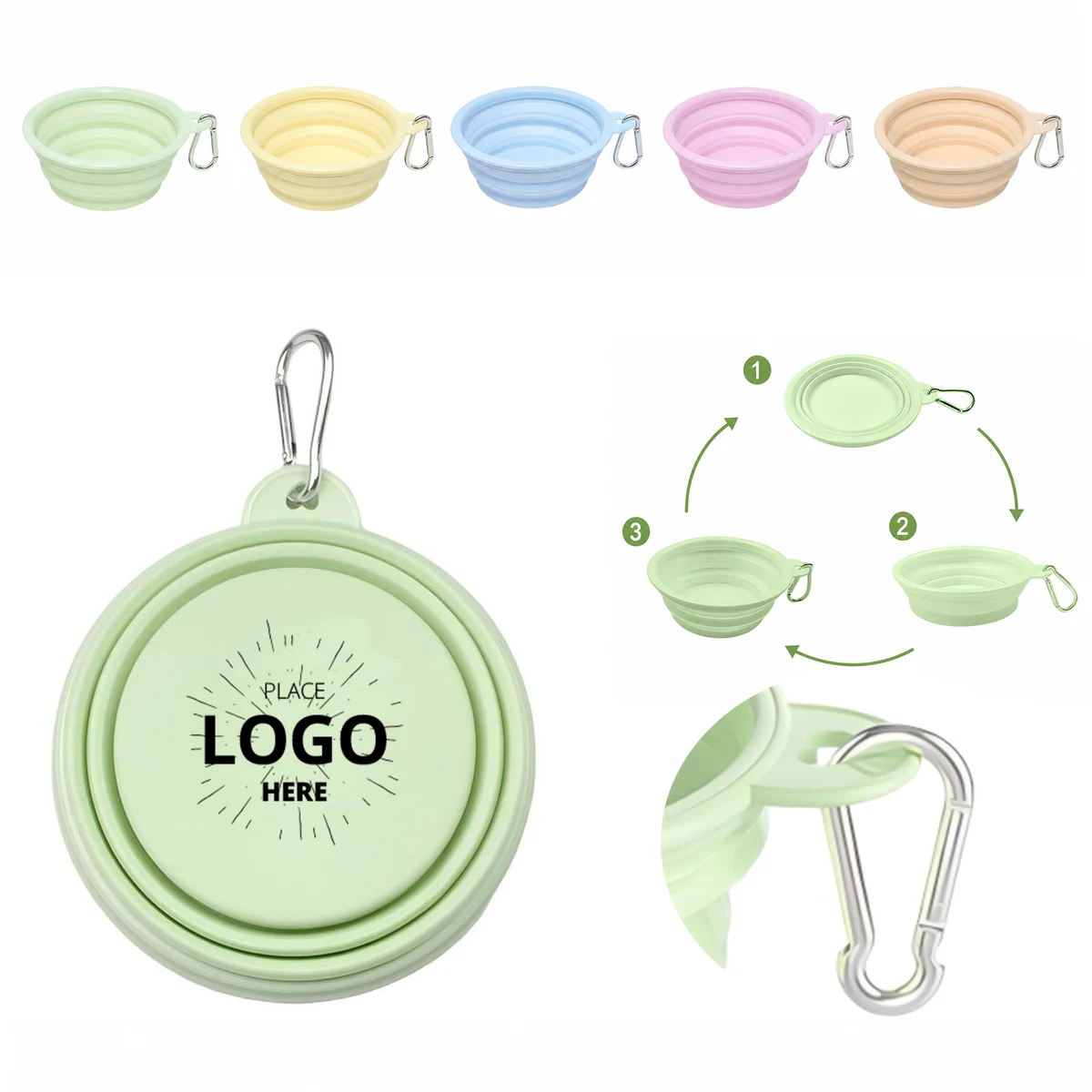 Portable Collapsible Silicone Pet Travel Bowl 1