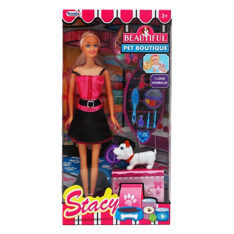 Stacy Dolls with Pets - Assorted 11.5" 1