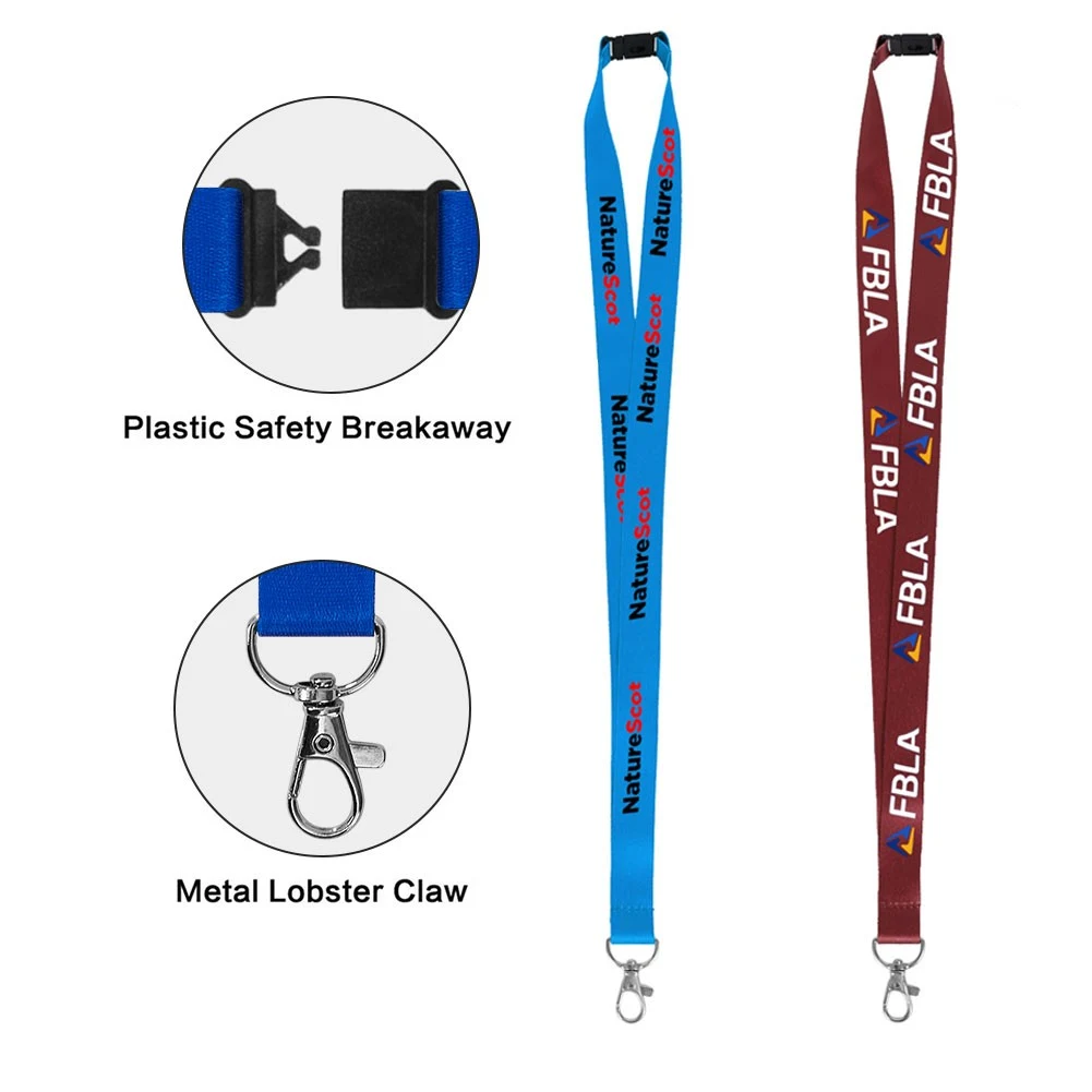 3/4" Full Color Lanyard With Plastic Breakaway 1