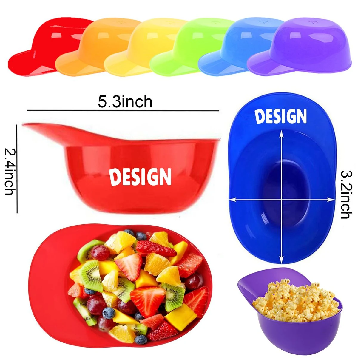 Baseball Helmet Ice Cream Bowls 1