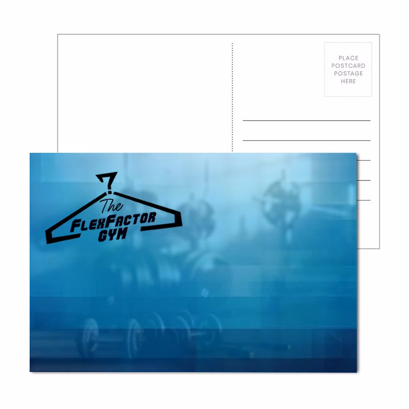 Post Card With Full-Color Football Luggage Tag