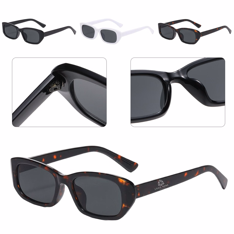 Retro Slim Rectangle PC Sunglasses