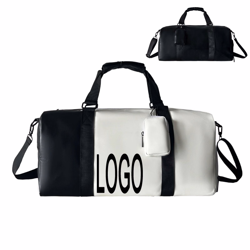 PU Travel Sports Duffel Bag & Yoga Gym Weekender Handbag