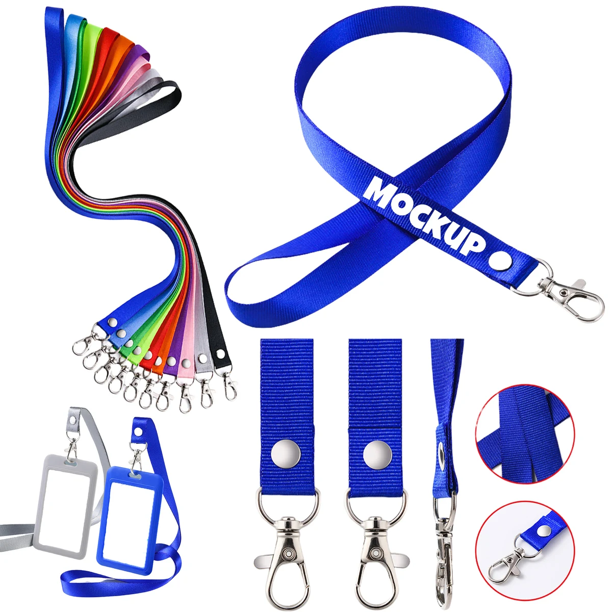 Assorted Color ID Holder Neck Lanyard 1