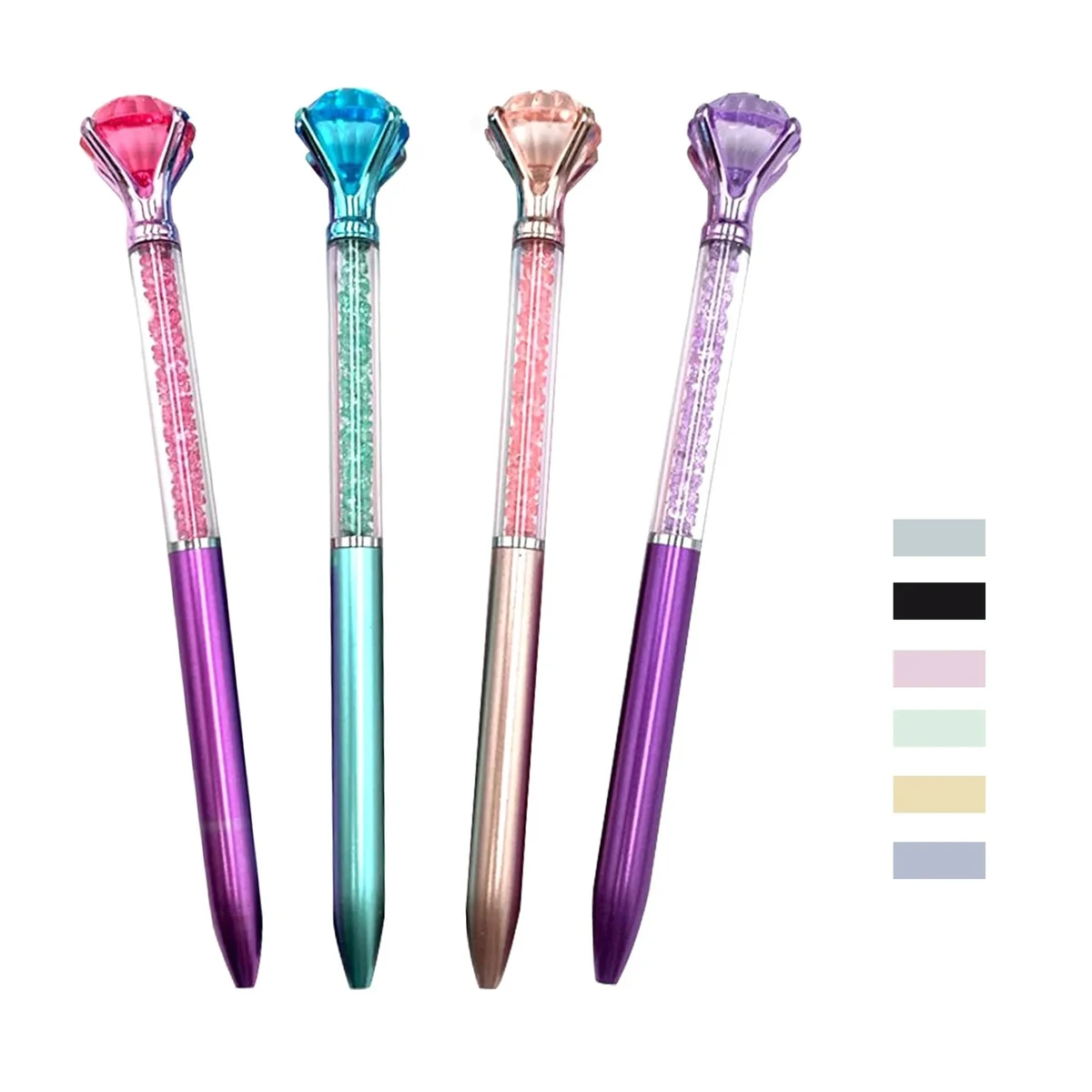 Customized Diamond Retractable Ballpoint Pen 1