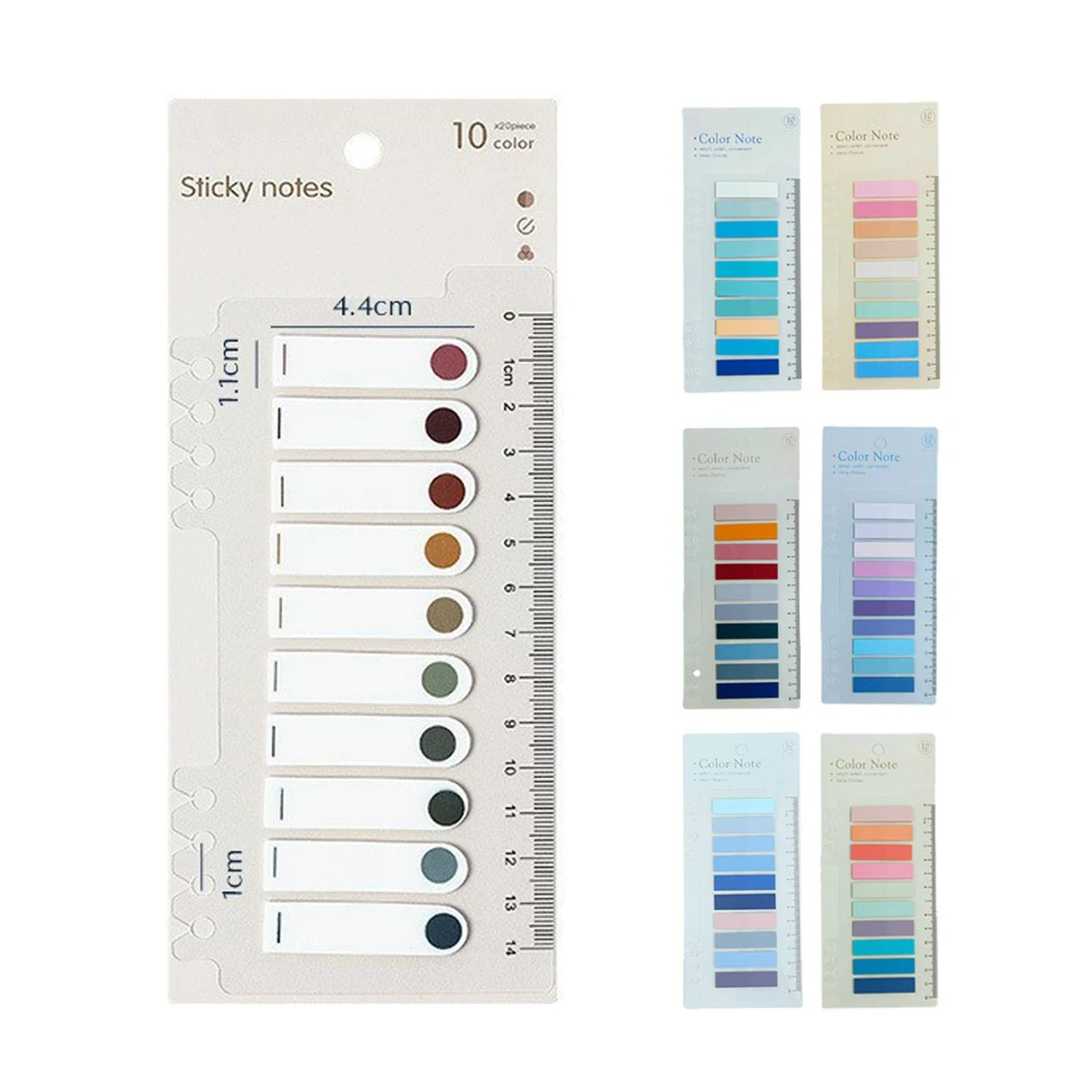 Multi Colored Marking Transparent Ruler Index Sticker 1
