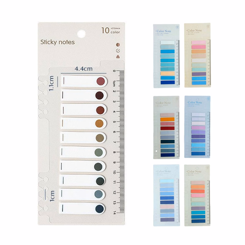 Multi Colored Marking Transparent Ruler Index Sticker