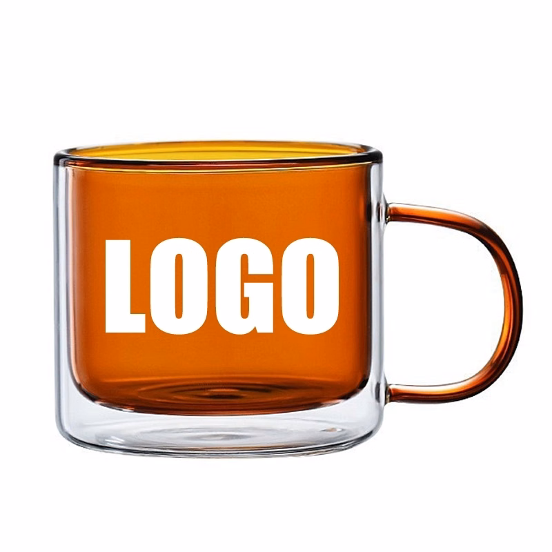 Custom 9 OZ. Glass Tea Coffee Mug & Office Drink Gift Cup