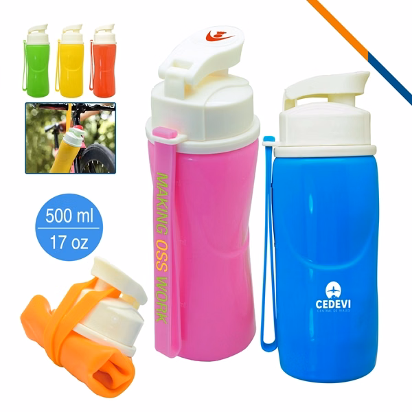 Handy Foldable Water Bottle for Commutes, Fitness and Travel