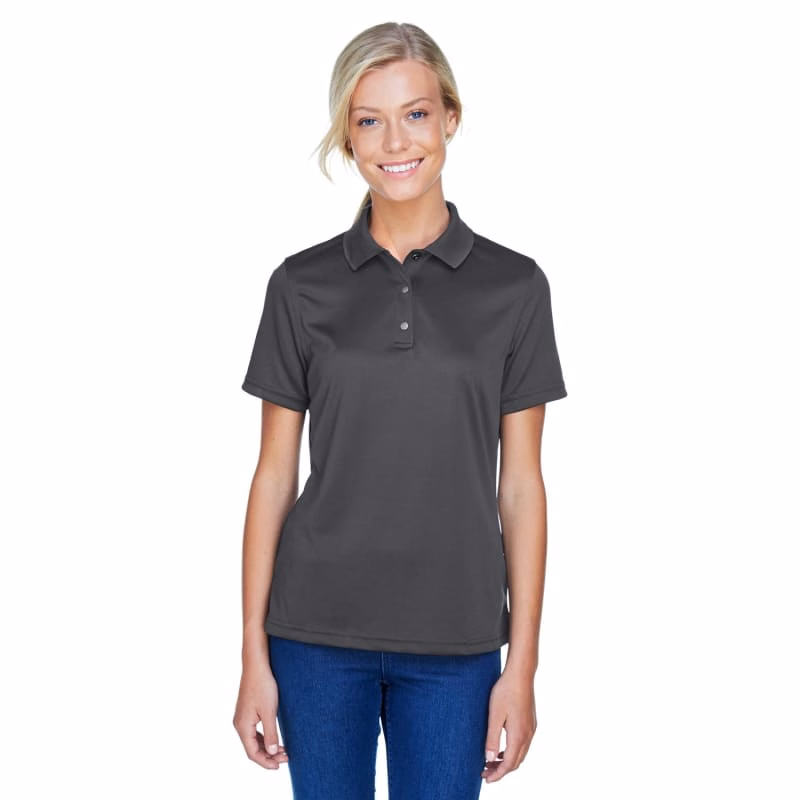 Harriton Ladies' Advantage Snag Protection Plus IL Snap Placket Polo