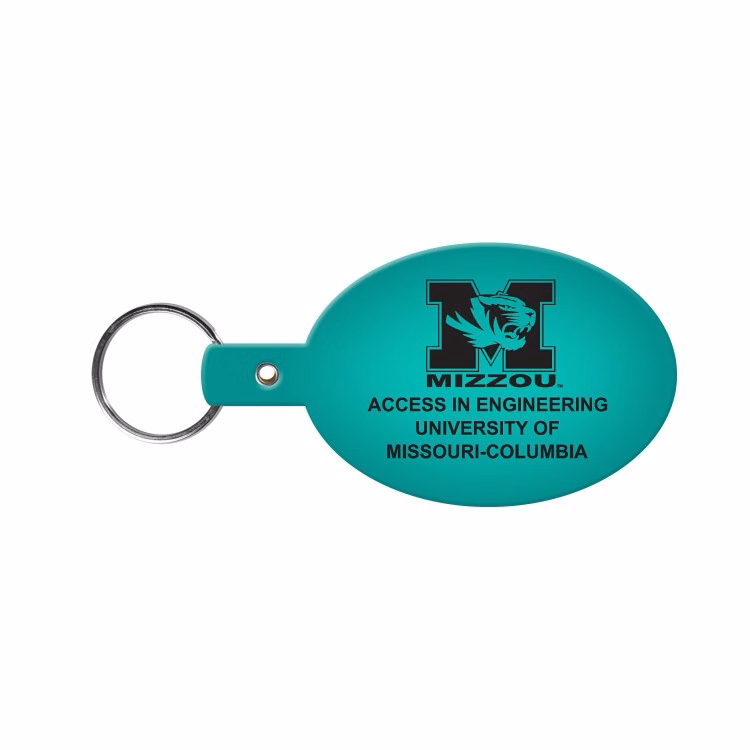 Oval Flexible Key Tag
