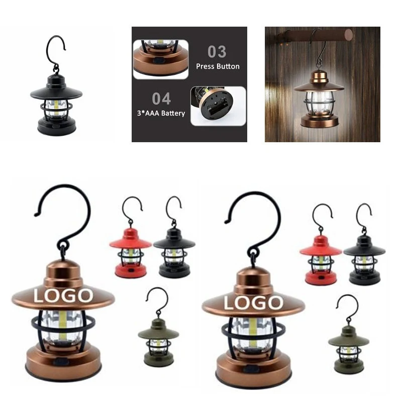 Small Retro Outdoor Camping Light & Picnic BBQ Lantern 1