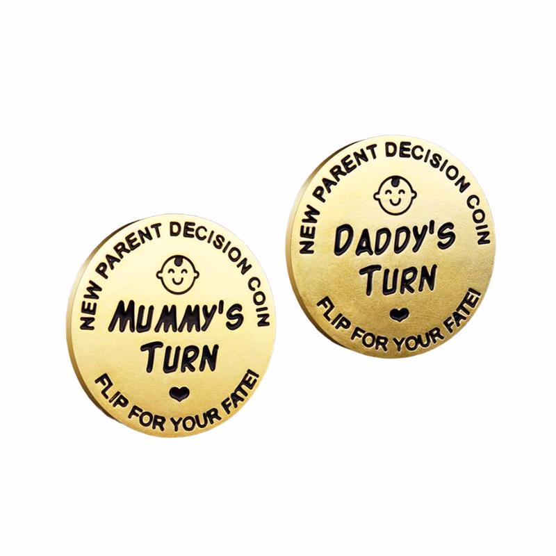 Letter Ornaments Challenge Coins