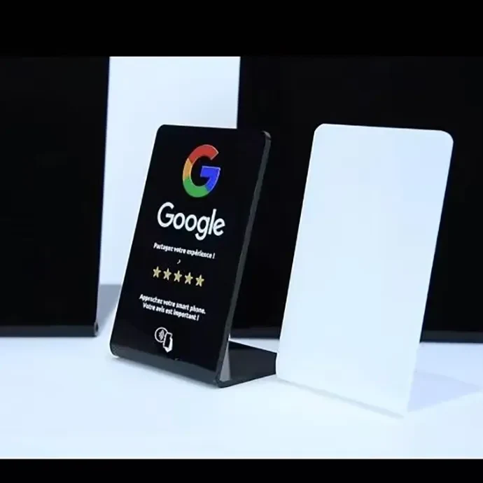 Custom NFC Mobile Phone Smart Google Review Stand 1