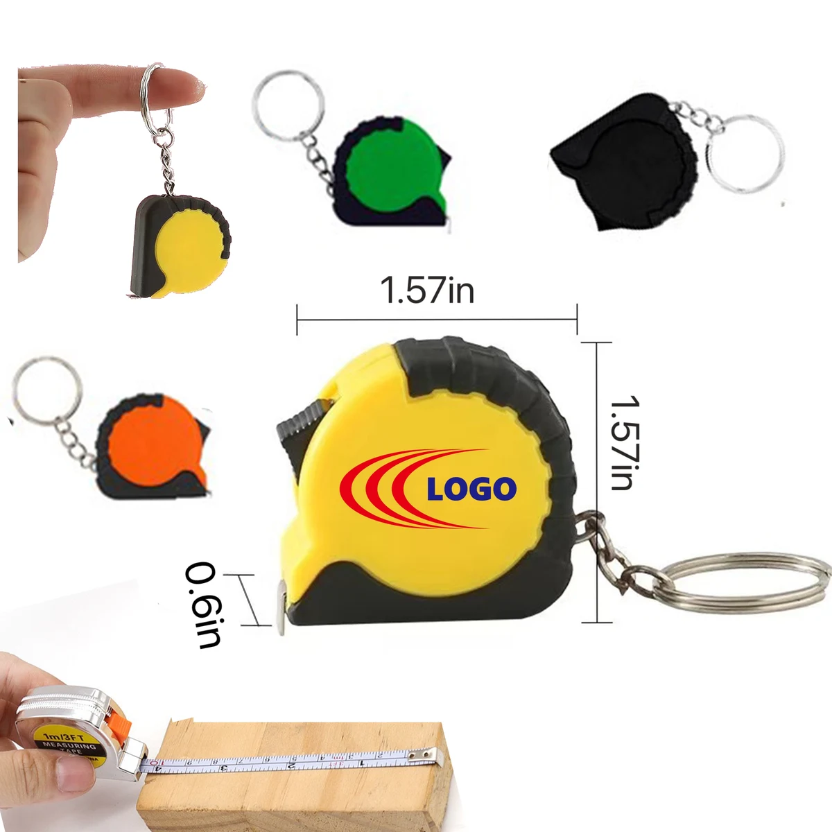 Tape Measure Key Chain Measurement 1