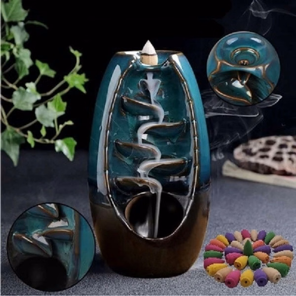 Ceramic Backflow Incense Holder