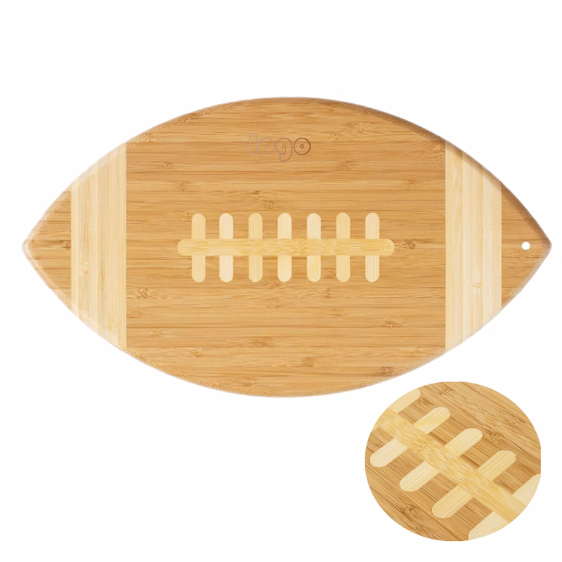 Football Shaped Bamboo Chopping Board (direct import)