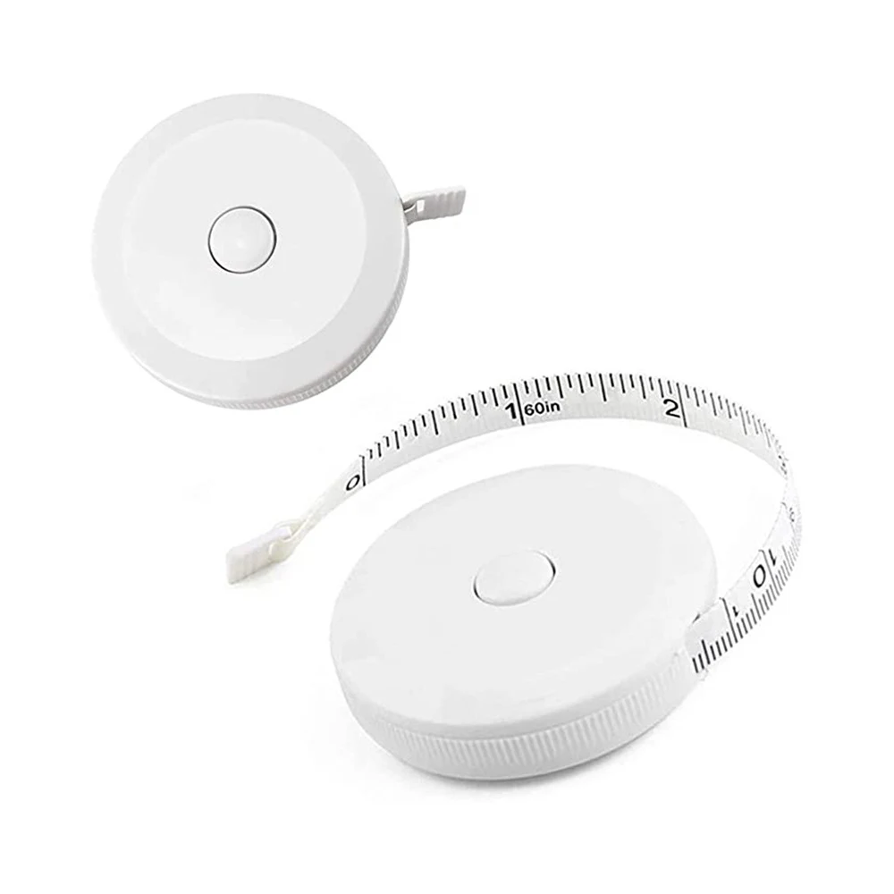 Round Plastic Automatic Shrinking Tape Measure 1