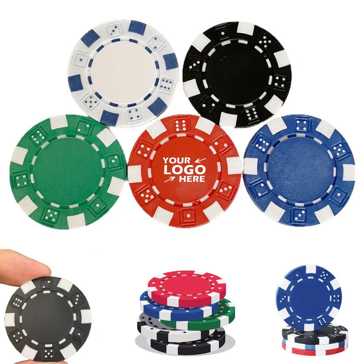 Premium Blank Casino Poker Chips 1