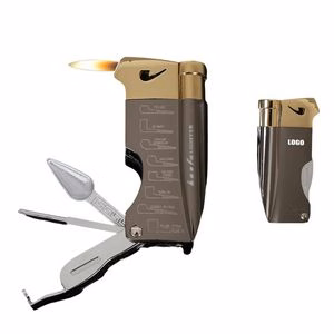 Lighter With Pipe Smoking Kits Complete Tobacco Accessory Set