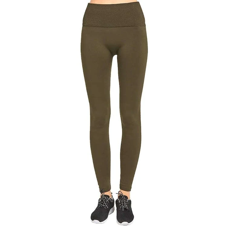 Women's High Waist Fleece Extra-Wide Band Leggings 1