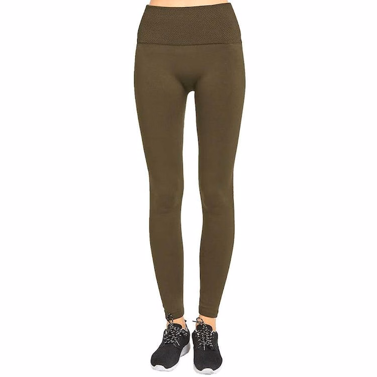 Women's High Waist Fleece Extra-Wide Band Leggings
