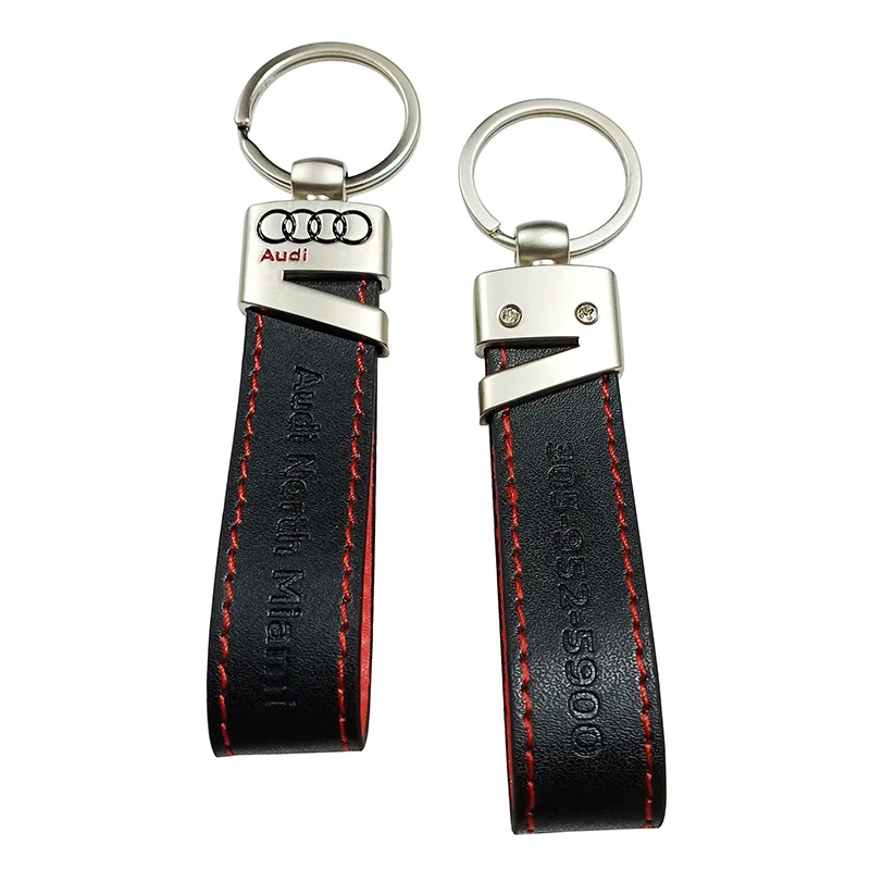 Leatherette Auto Logo Key Chain 1