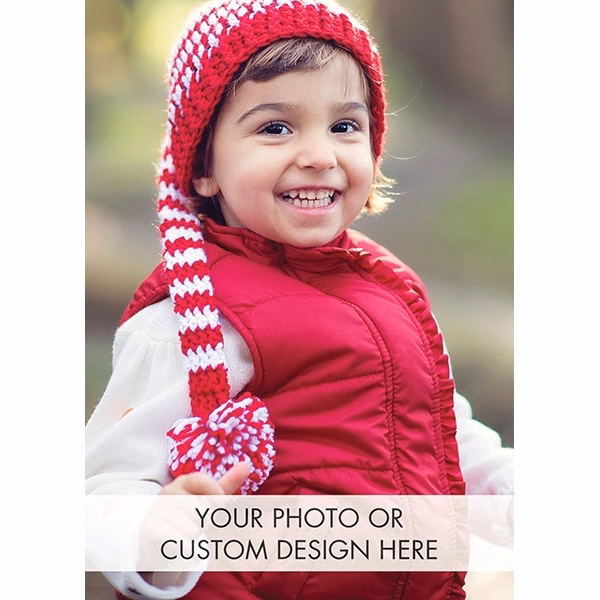 Custom Greeting Card (Vertical, Deluxe Size, Folded)