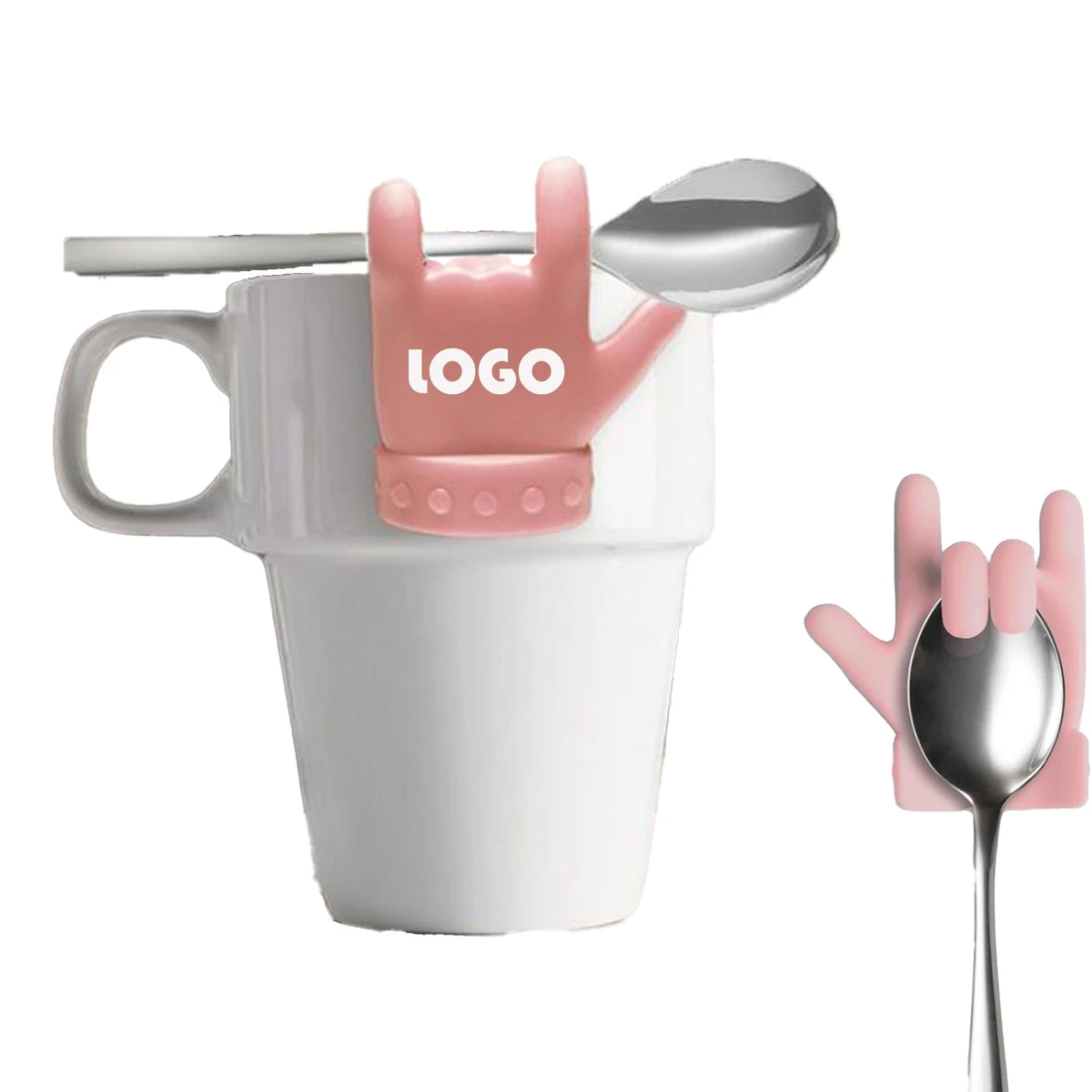 Little Finger Shape Teaspoon Stand Tea Bag Holder 1
