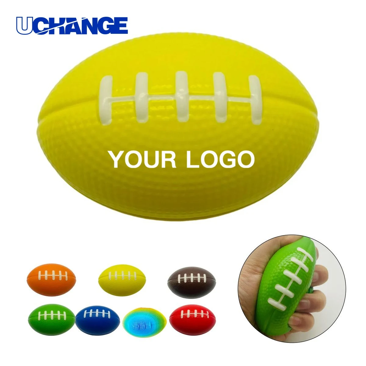 Rugby Stress Reliever Squeeze Toy in PU Foam 1
