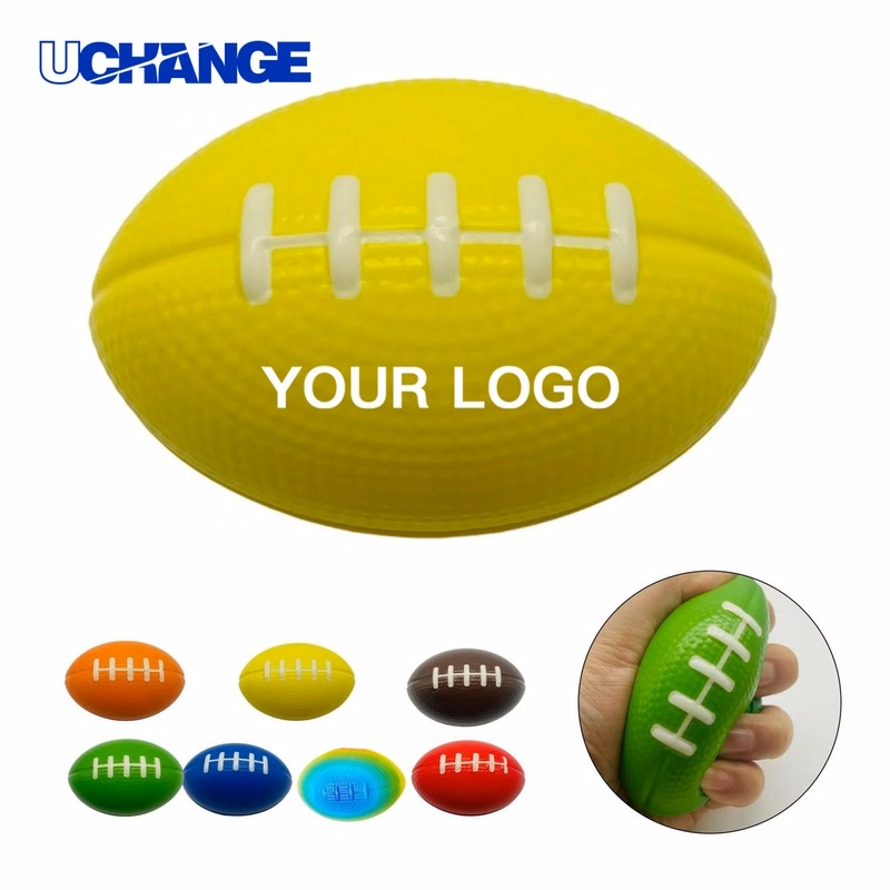 Rugby Stress Reliever Squeeze Toy in PU Foam