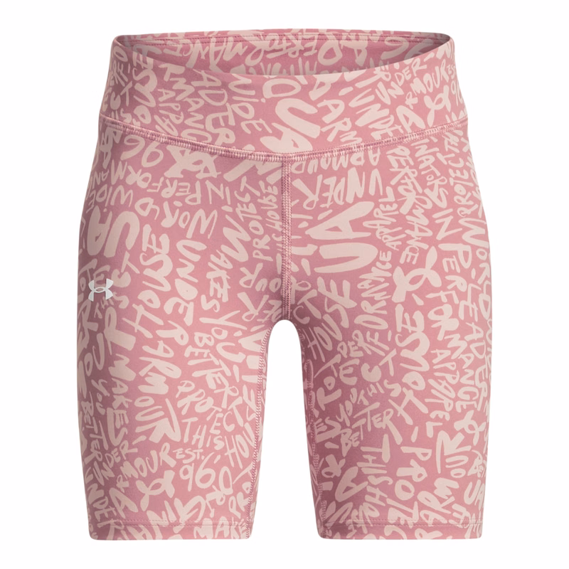 UA Motion Printed Girls' Bike Shorts