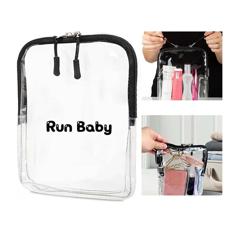 Quart Clear ToiletiresClear Makeup Bag 1