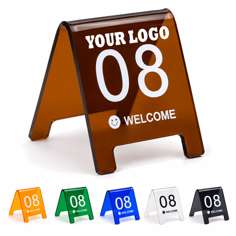 Freestanding Table Number Sign