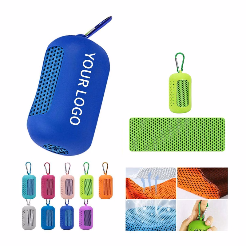 Fast Drying Polyester Towel with Clip for Easy Carry