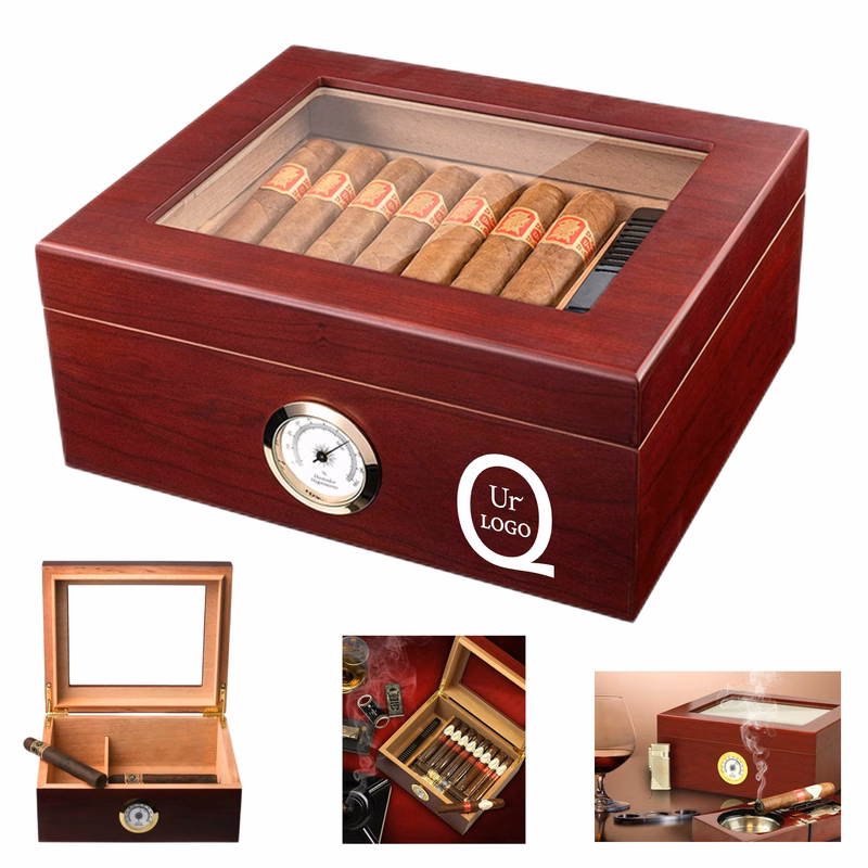 Handmade 25-50 Cigar Humidor Wood Case